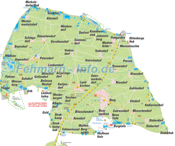 Fehmarn-Inselkarte
